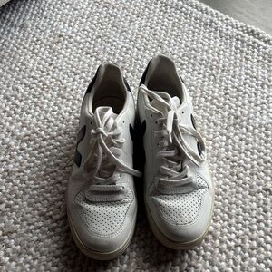 VEJA White and Black Sneakers